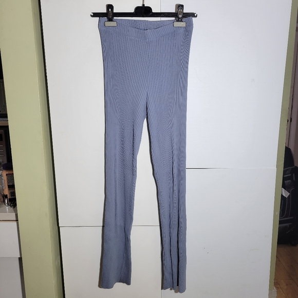 KOTN Pants - Kotn nile ribbed lounge  high waist pants blue periwinkle small